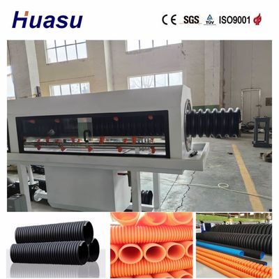 Competitive Price Energy Saving PVC PE MPP PA HDPE Single Wall Corrugated Pipe Extrusion Line for 32mm-1600mm Pipe Diameter Range
