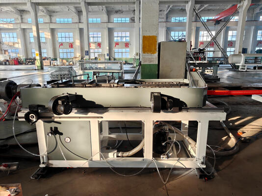 Water Cooling System Single Wall Corrugated Pipe Extrusion Line for PE Plastic Processing with 38CrMoAlA Barrel Material