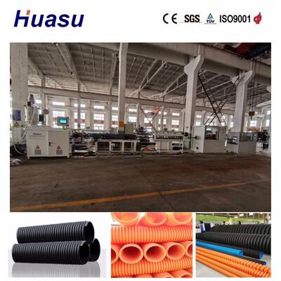 Air Cooling And Water Cooling Cable Protection Pipe Extrusion Line with Nitriding Treatment Screw for 32mm-1600mm Pipe Diameter Range