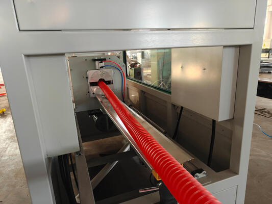 Integral Type Extruder Double Wall Corrugated Pipe Extrusion Line with Siemens Electrical Parts and 100kg/h - 2000kg/h Production Capacity