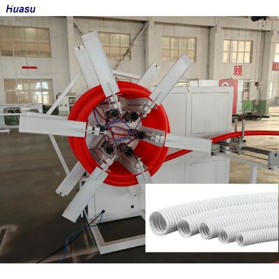 Customized Single Wall Corrugated Pipe Extrusion Line Featuring Siemens Inverter and PLC Control Remote Control for Output