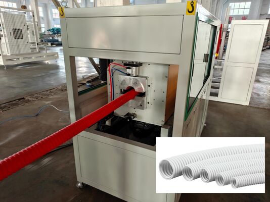 PLC Control Single Wall Corrugated Pipe Extrusion Line Featuring Screw Material 38crmoala and 1 Set Corrugator for Operation