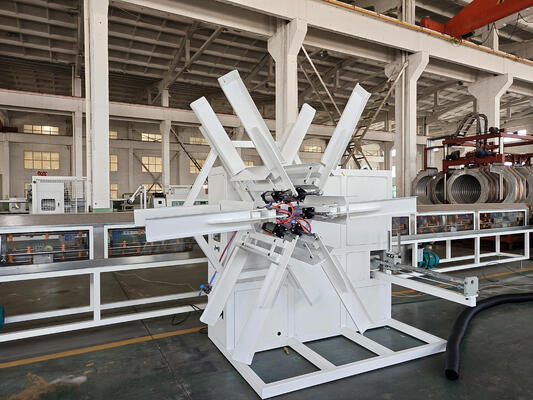 PP Spiral Pipe Extrusion Line Including 100m roll Winding Machine and HDPE Pipe Material for Industrial Pipe Solutions