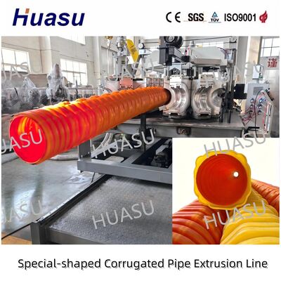 High Productivity Energy Saving Automatic Cutting PP Pipe Extrusion Line for Corrugated Pipe Production
